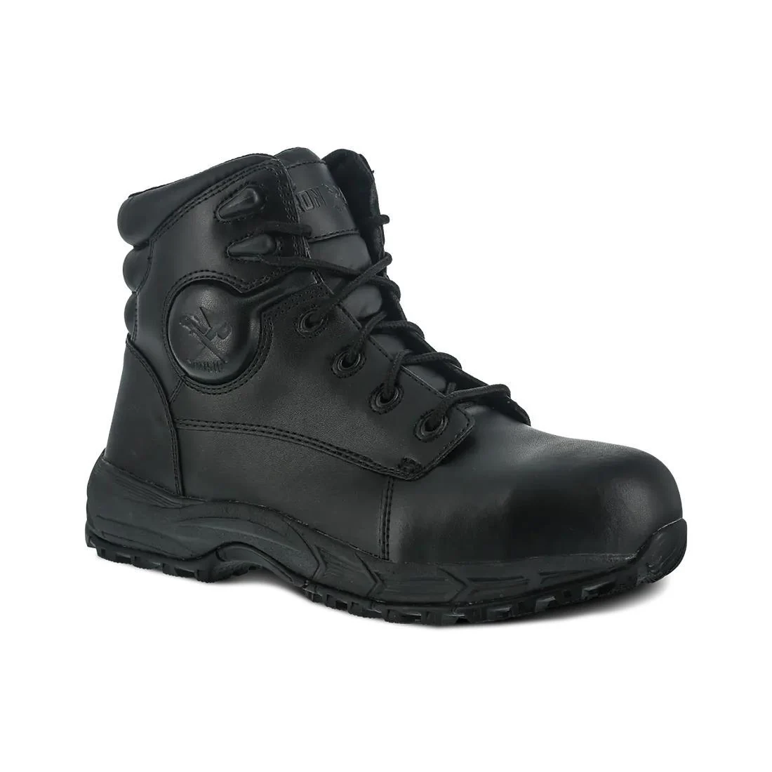 Ground Finish Steel-Toe 6" Work Boot Black - Image 5