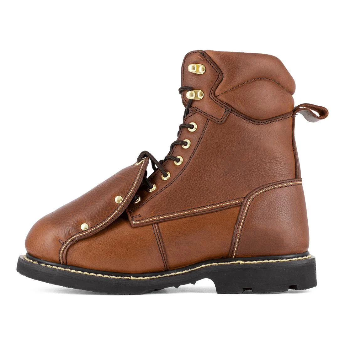 Groundbreaker Steel-Toe Ext Met guard 8 inch Work Boots Brown - Image 4