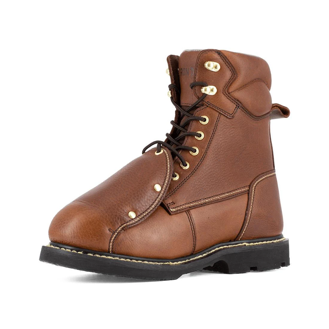Groundbreaker Steel-Toe Ext Met guard 8 inch Work Boots Brown - Image 5