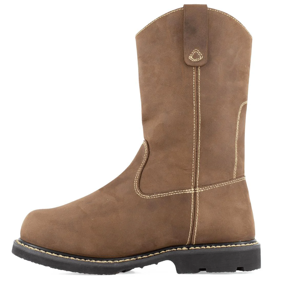 Groundbreaker Composite-Toe 11 Inch Int Met Guard Pull-On Work Boot Brown - Image 5