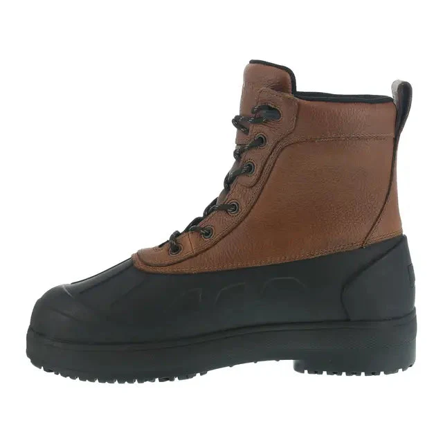 Women's Compound Composite-Toe Rubber Vamp Work Boot Black Brown - Image 4