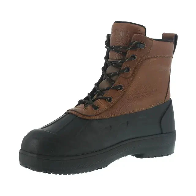 Women's Compound Composite-Toe Rubber Vamp Work Boot Black Brown - Image 5
