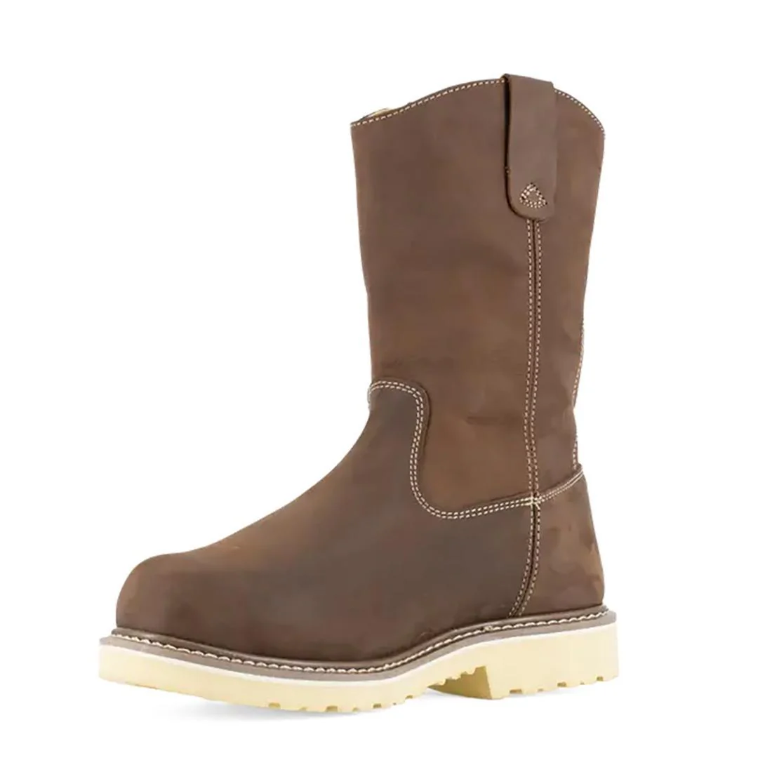 Solidifier Composite-Toe Pull-On 11 Inch Int Met Guard Work Boot Brown - Image 4