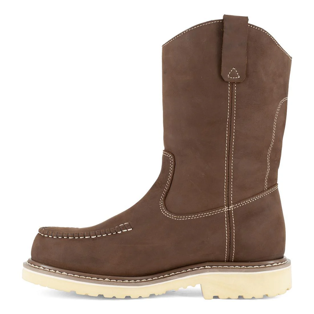 Solidifier Composite-Toe 11 Inch Pull-On Moc Toe Waterproof Work Boot Brown - Image 4