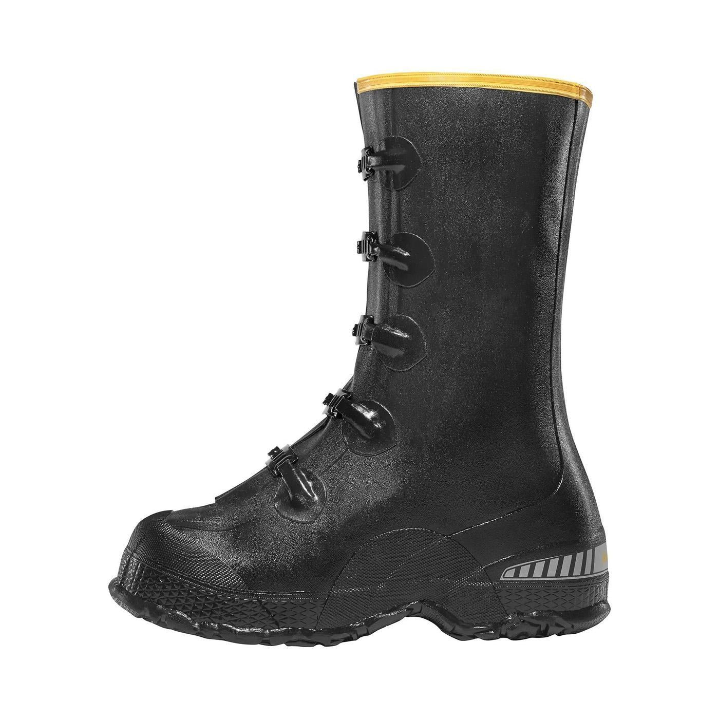 ZXT Buckle Deep Heel Overshoe 14" Black - Image 3