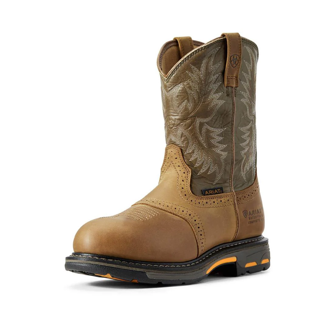 WorkHog Composite-Toe Waterproof Pull-On Round Toe Work Boot Aged Bark - Image 6