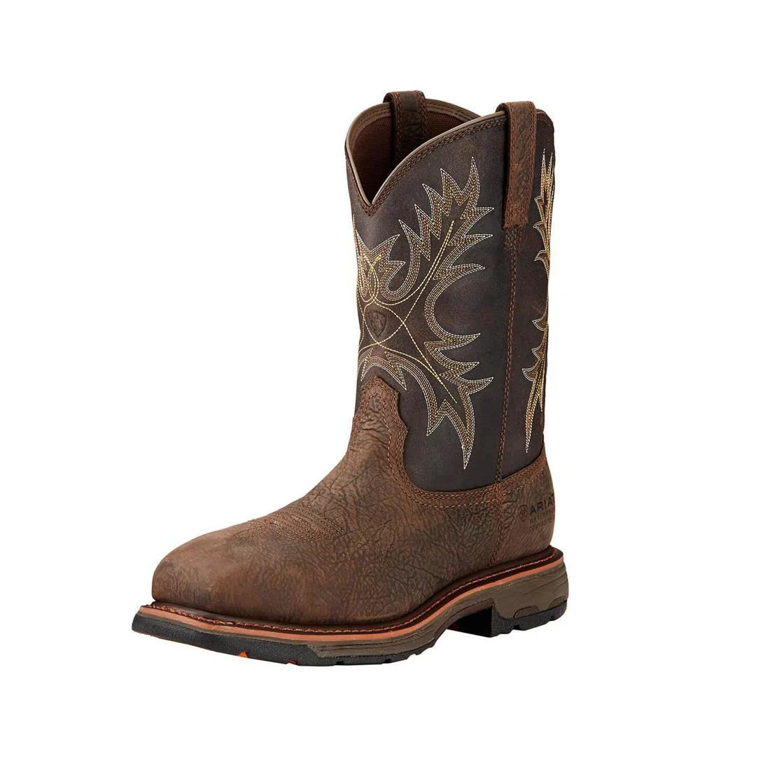 WorkHog Composite-Toe Waterproof Pull-On Square Toe Work Boot Brown - Image 6