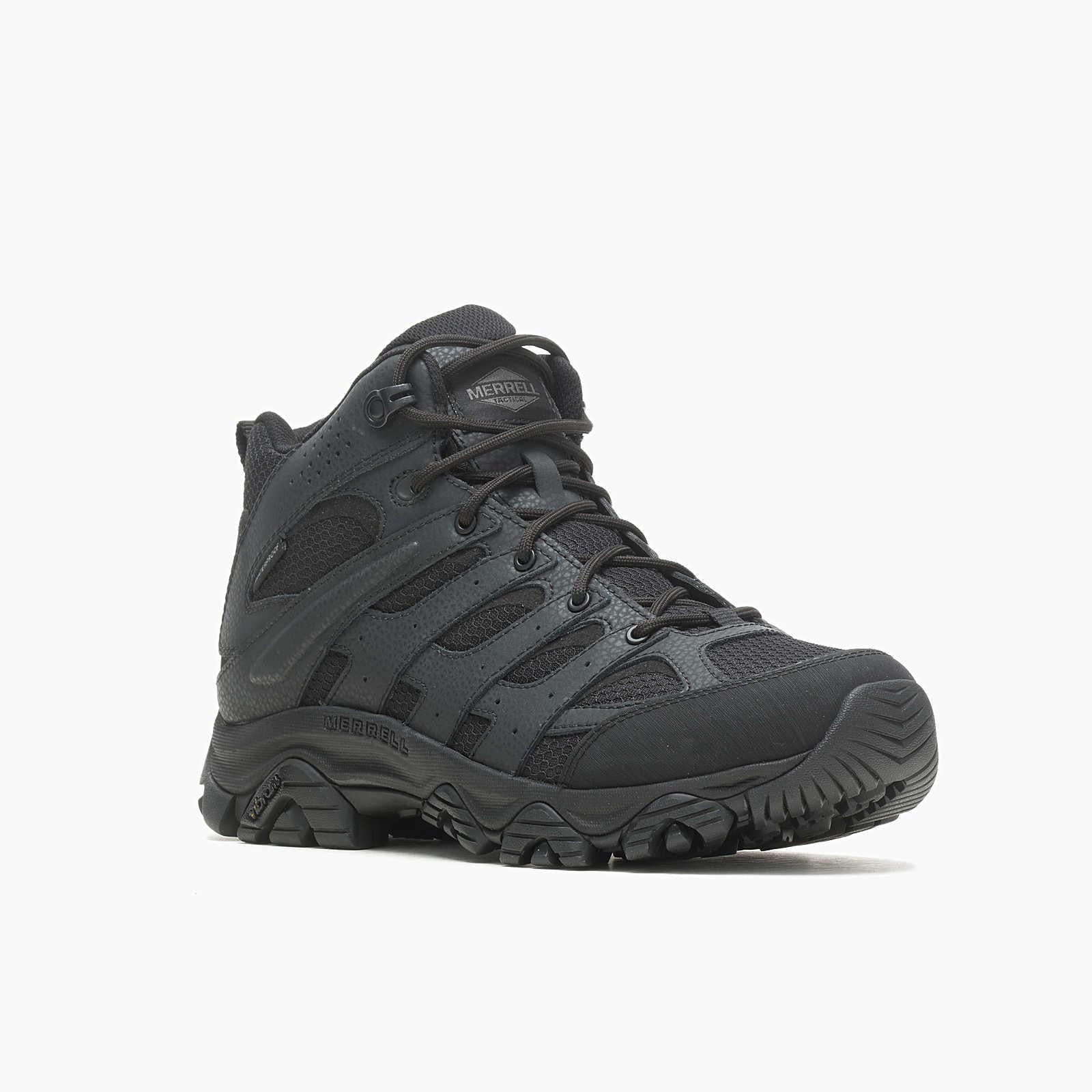 Moab 3 Mid Men's Tactical Work Boots Wp Tactical Black - Image 3