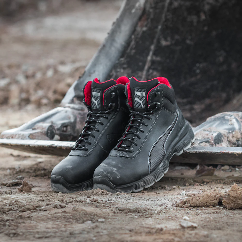 Condor Steel Toe Work Shoes – Black - Image 2