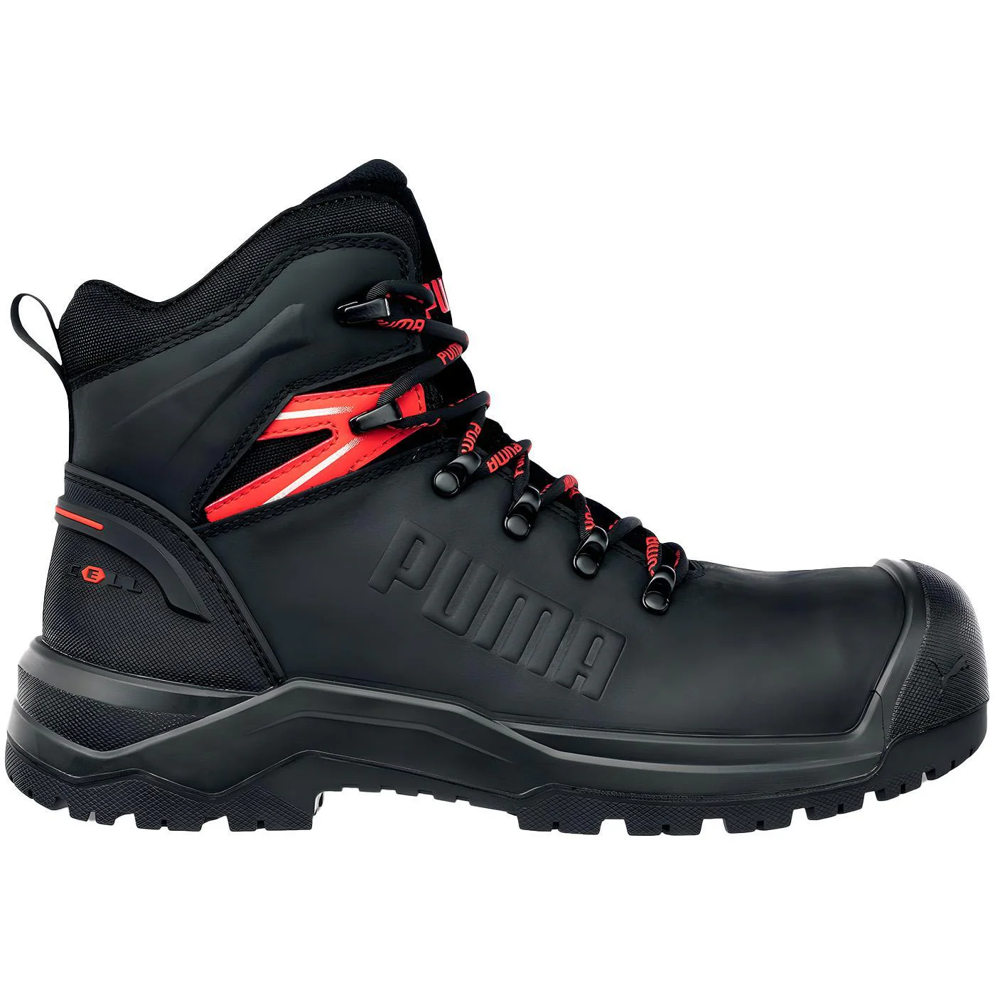 Iron Composite Toe Mid Work Boot – Black