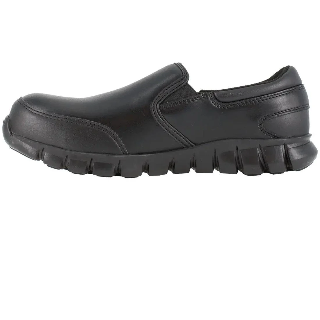 Sublite Cushion Composite-Toe Slip On Athletic Work Shoe Black - Image 5