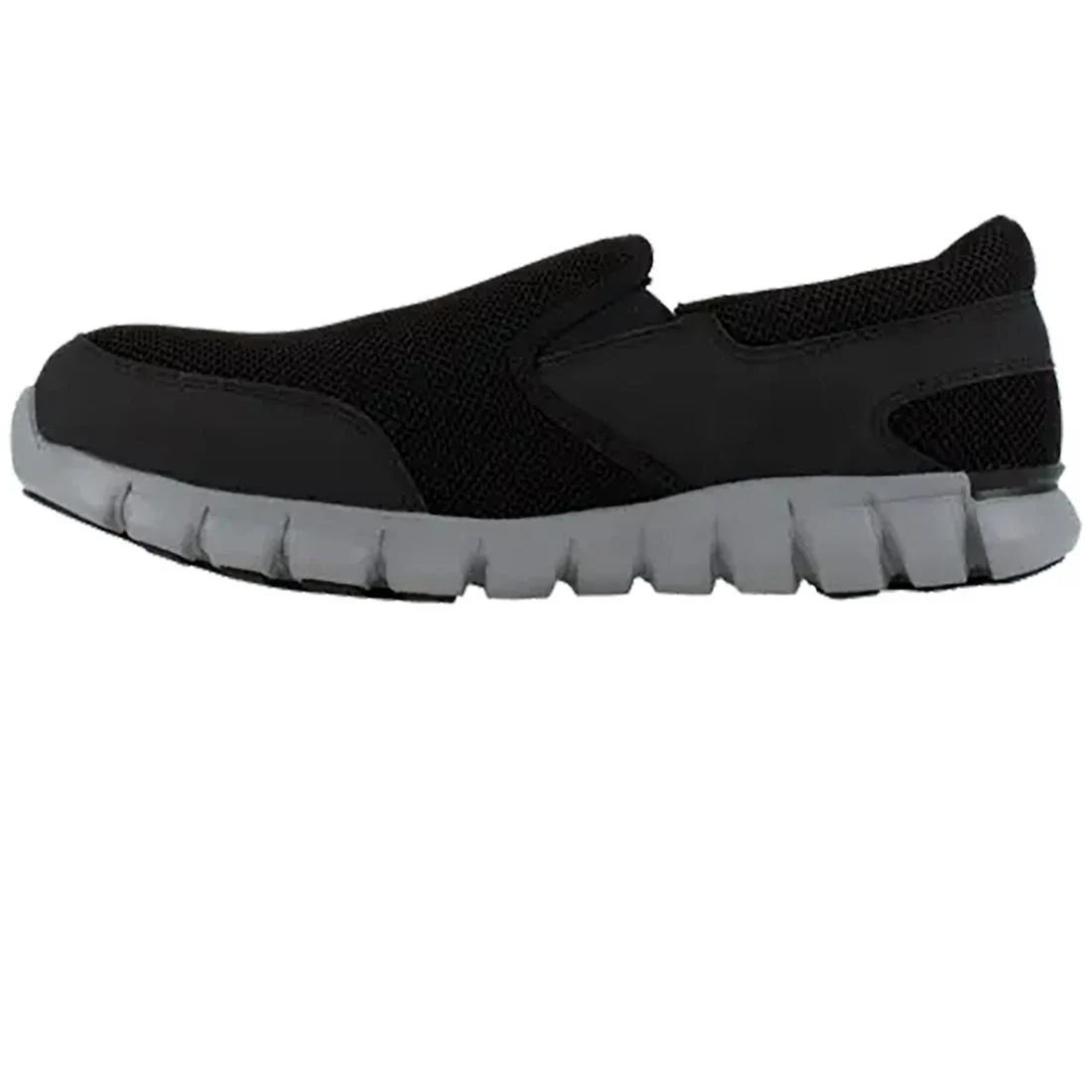 Sublite Cushion Alloy-Toe Slip On Athletic Work Shoe Black/Grey - Image 2