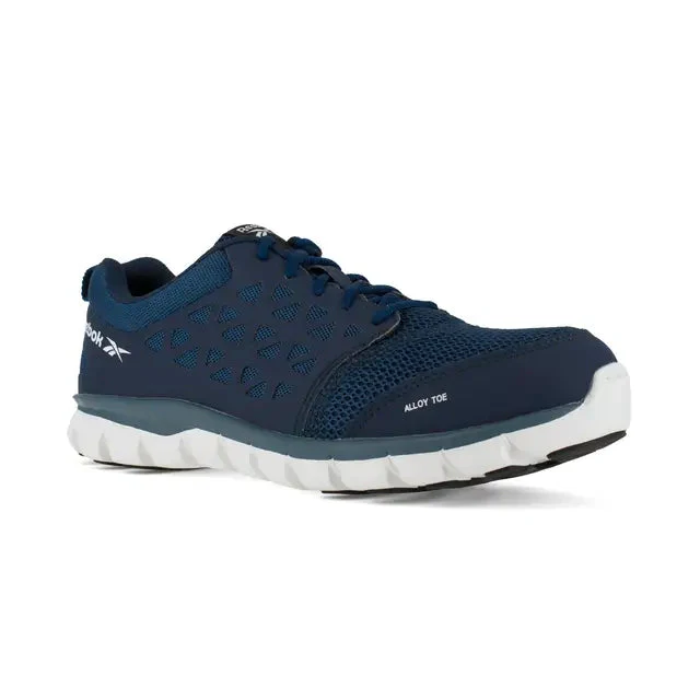 Sublite Cushion Alloy-Toe Athletic Work Shoe Blue/White - Image 5