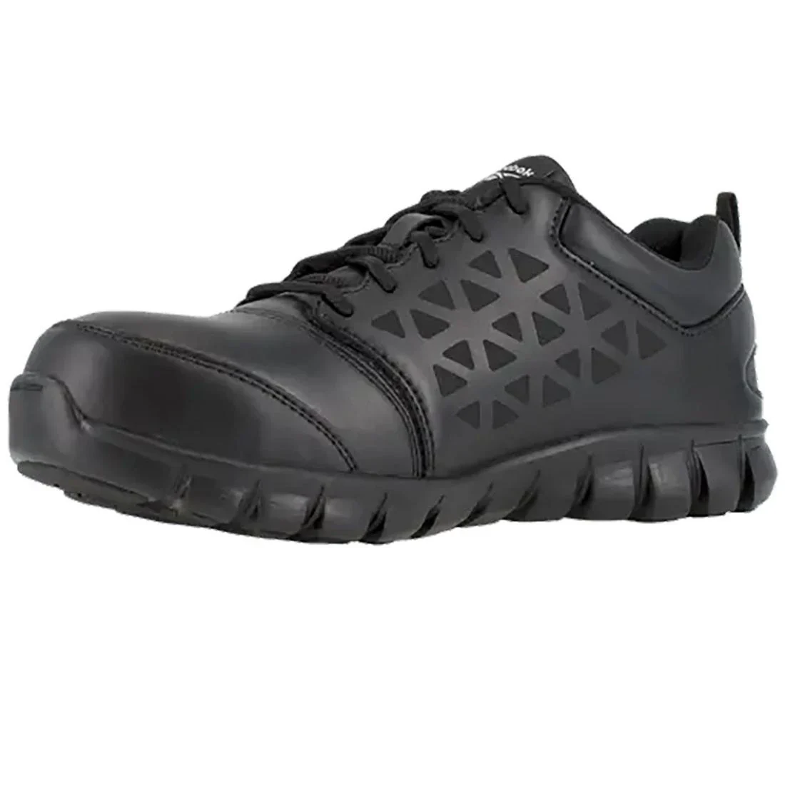 Sublite Cushion Alloy-Toe Athletic Work Shoe Black Leather - Image 2