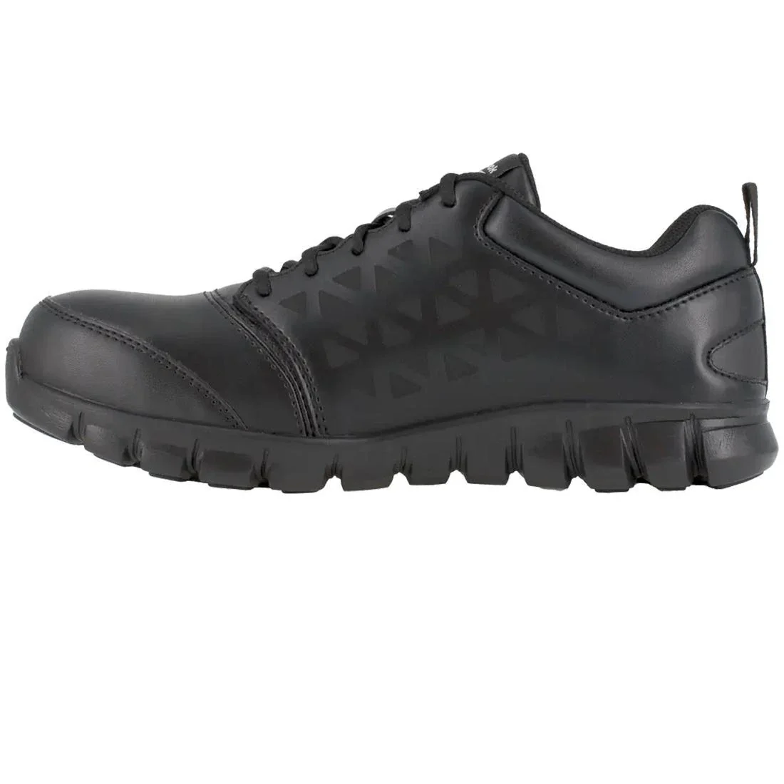 Sublite Cushion Alloy-Toe Athletic Work Shoe Black Leather - Image 3