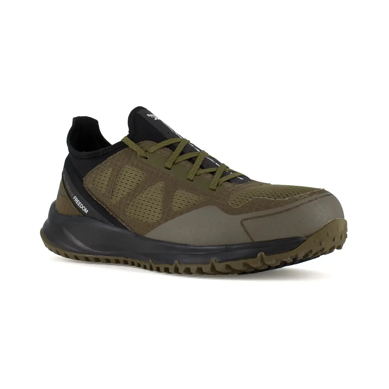 All Terrain Steel-Toe Athletic Work Shoe Sage/Black - Image 2