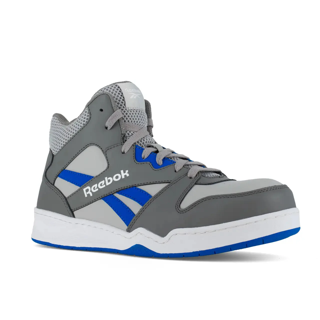 Bb4500 Composite-Toe Athletic Work Shoe Gray/Cobalt Blue - Image 2