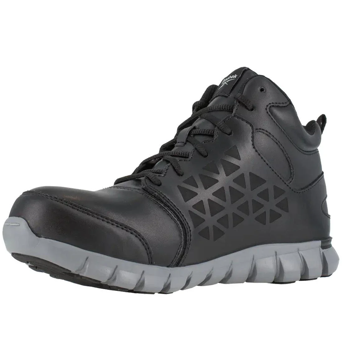 Sublite Cushion Alloy-Toe Mid Cut Athletic Work Boot Leather Black - Image 5