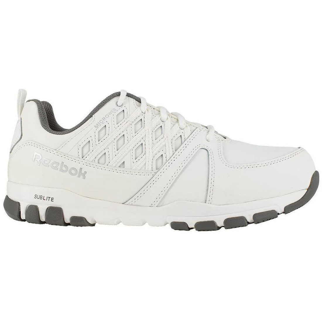 Sublite Steel-Toe Athletic Work Shoe White