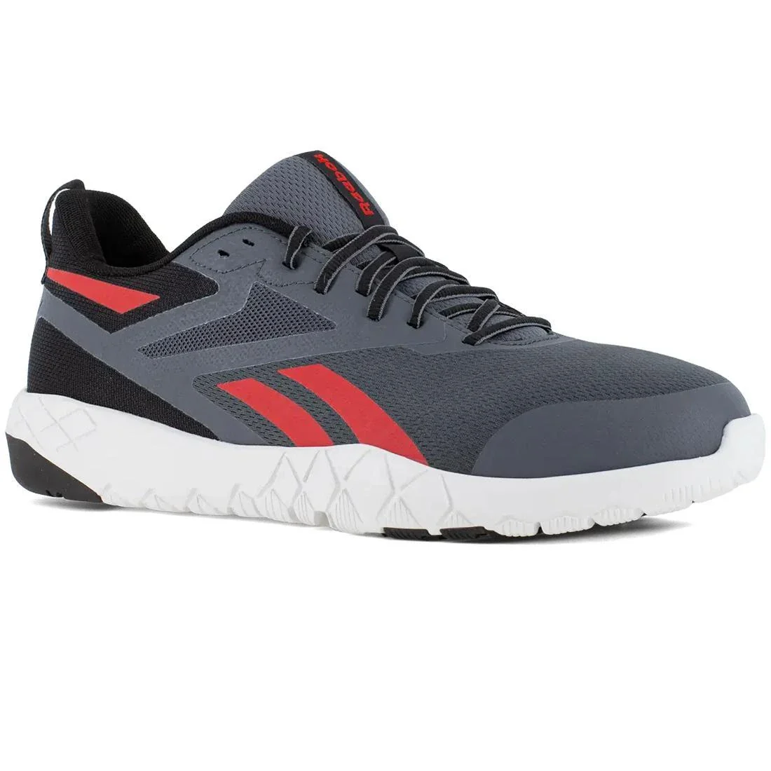 Flexagon Force Xl Composite-Toe Athletic Work Shoe Gray/Red - Image 2