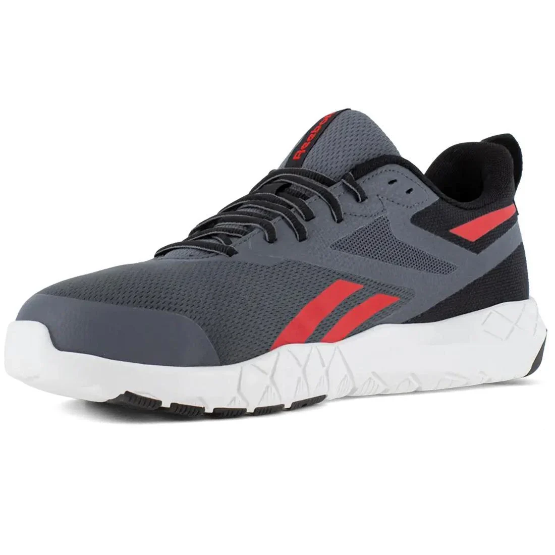 Flexagon Force Xl Composite-Toe Athletic Work Shoe Gray/Red - Image 5