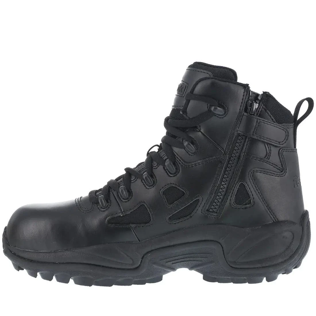Rapid Response Rb 6 Inch Composite-Toe Side Zip Tactical Stealth Work Boot Black - Image 3