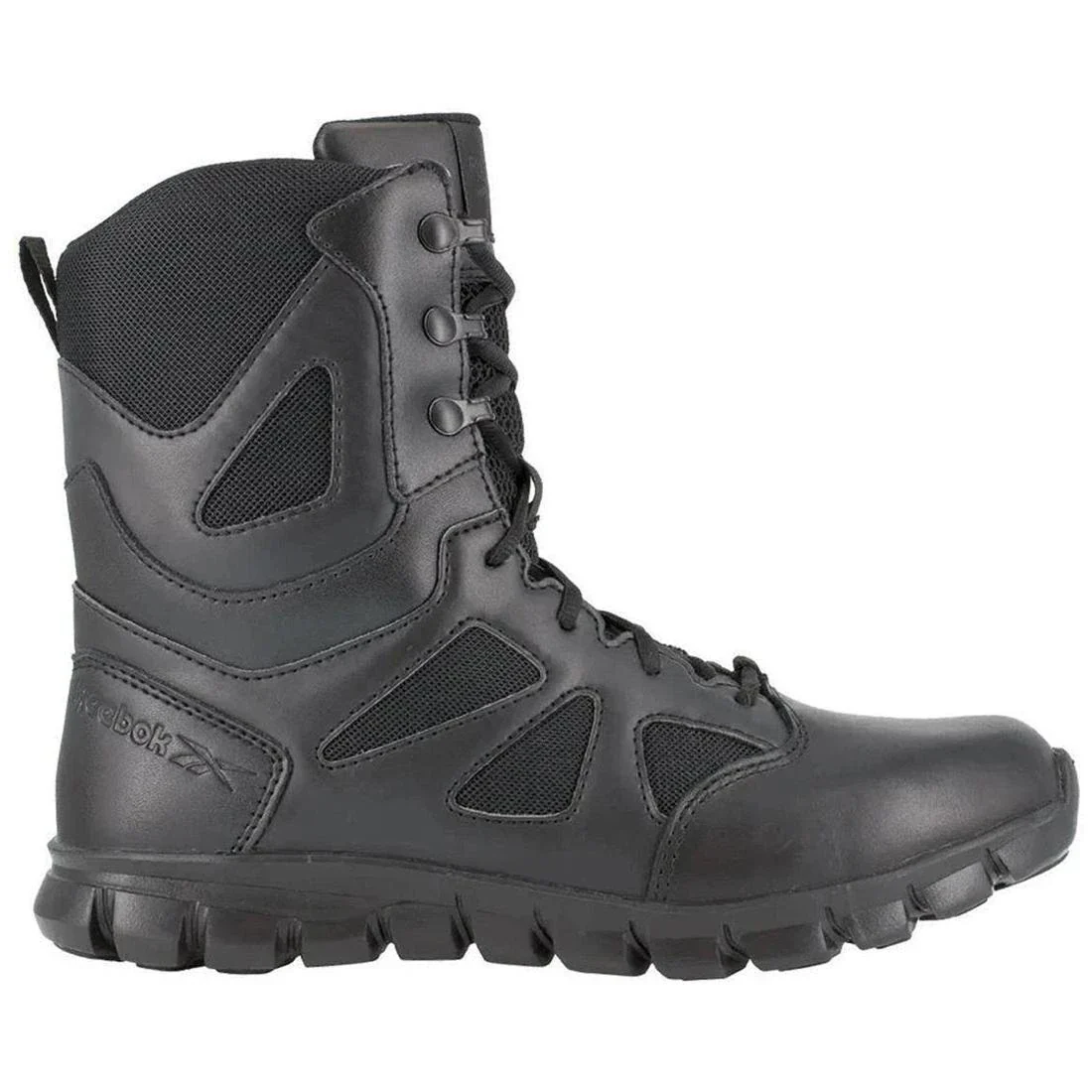 Sublite Cushion 8 Inch Soft-Toe Side Zip Tactical Boot Black