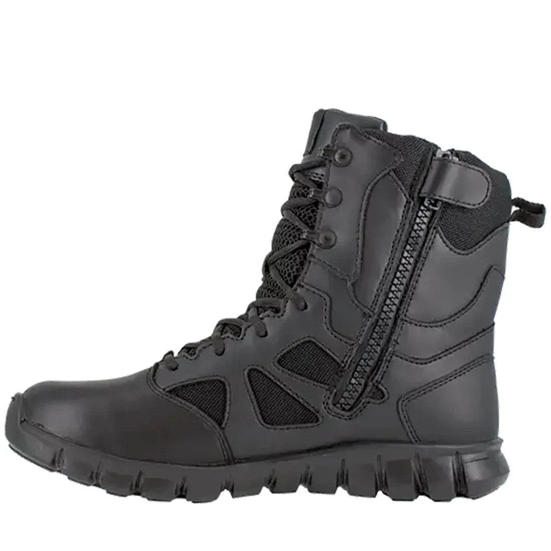 Sublite Cushion 8 Inch Soft-Toe Waterproof Side Zip Tactical Boot Black - Image 4