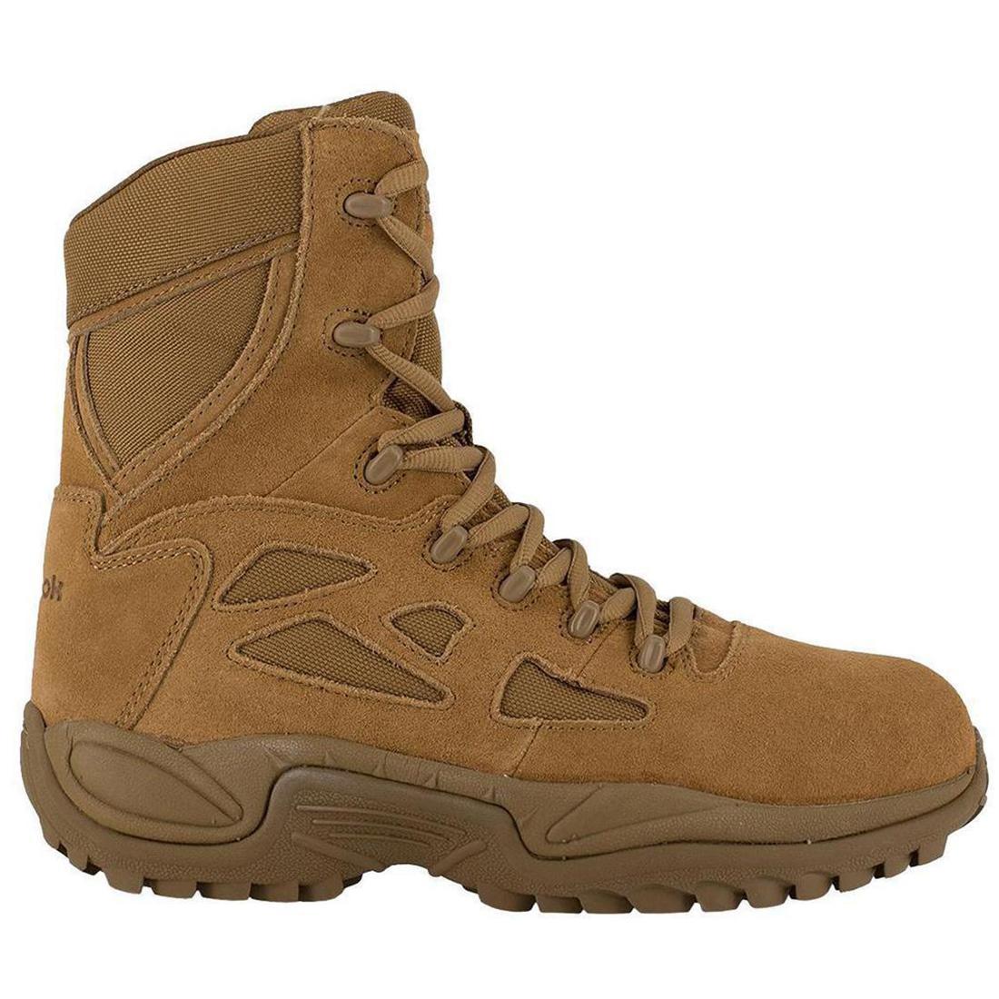 Rapid Response Rb 8 Inch Composite-Toe Side Zip Stealth Military Work Boot Coyote
