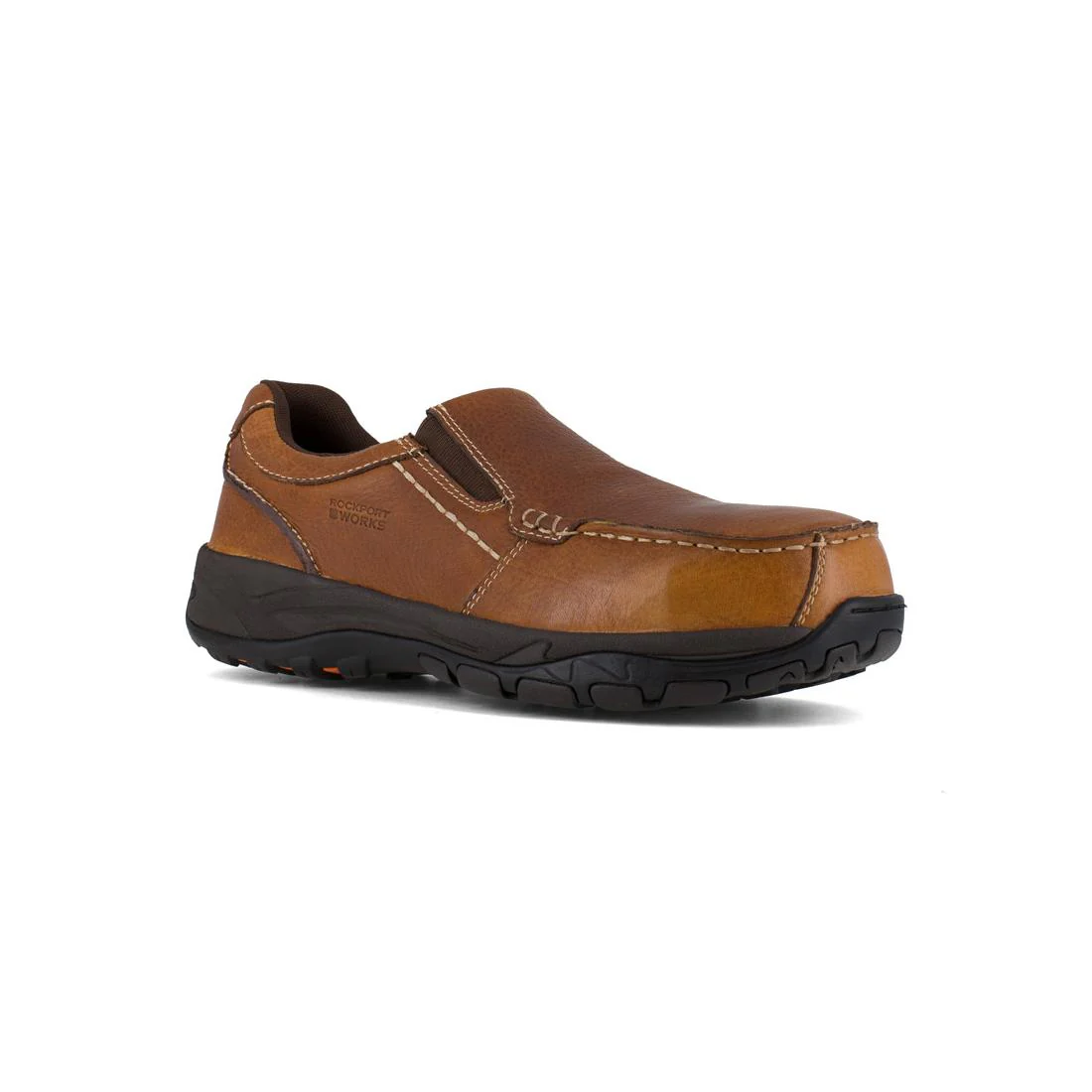 Extreme Light Composite-Toe Slip On Work Shoe Brown - Image 2