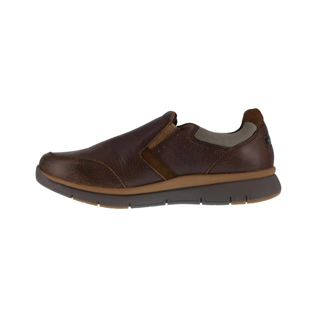 Primetime Casuals Steel-Toes Slip On Work Shoe Brown - Image 4