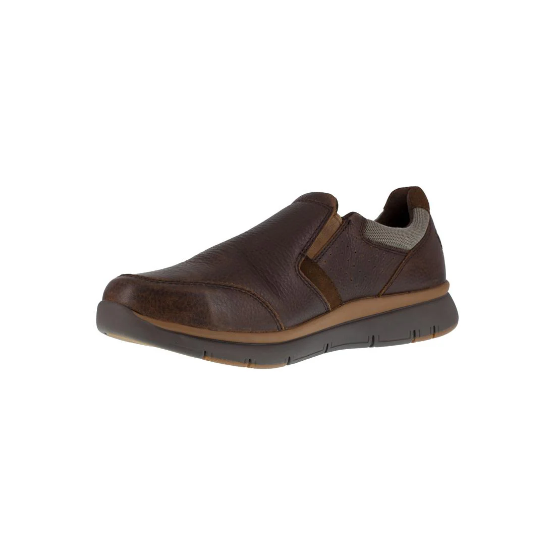 Primetime Casuals Steel-Toes Slip On Work Shoe Brown - Image 5