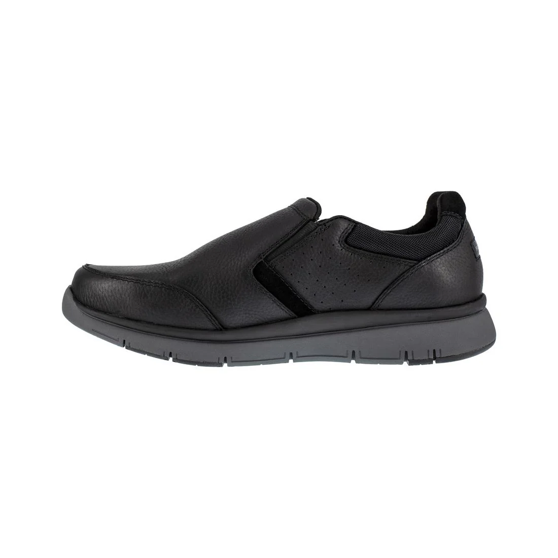 Primetime Casuals Steel-Toe Slip On Work Shoe Black - Image 4