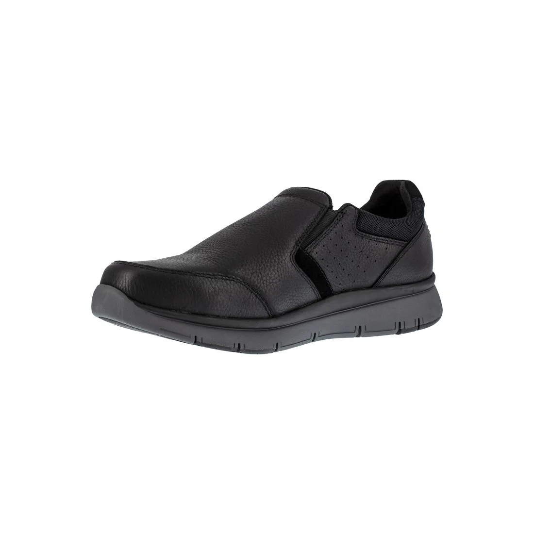 Primetime Casuals Steel-Toe Slip On Work Shoe Black - Image 5