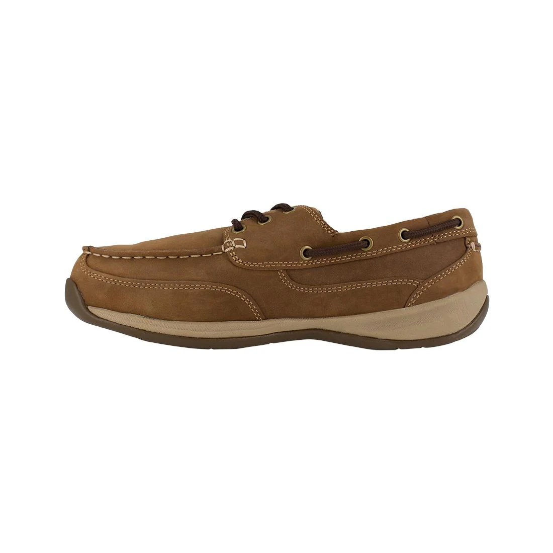 Sailing Club Steel-Toe Int Metguard Slip On Work Shoe Brown - Image 4