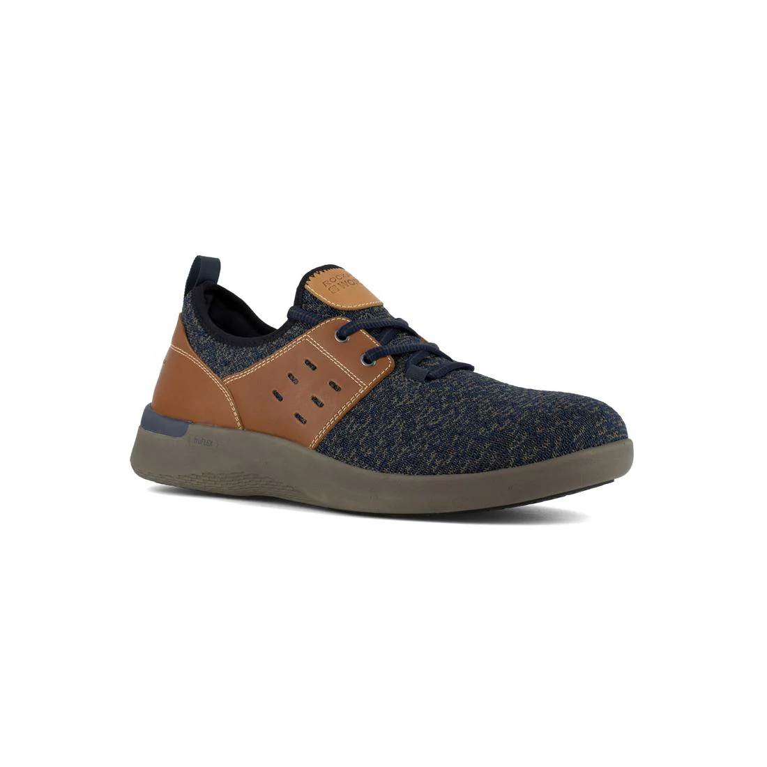 True Flex Composite-Toe Casual Oxford Work Shoe Blue/Tan - Image 2