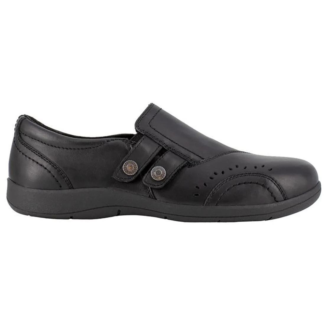 Women's Daisy Work Alloy-Toe Slip On Work Shoe Black