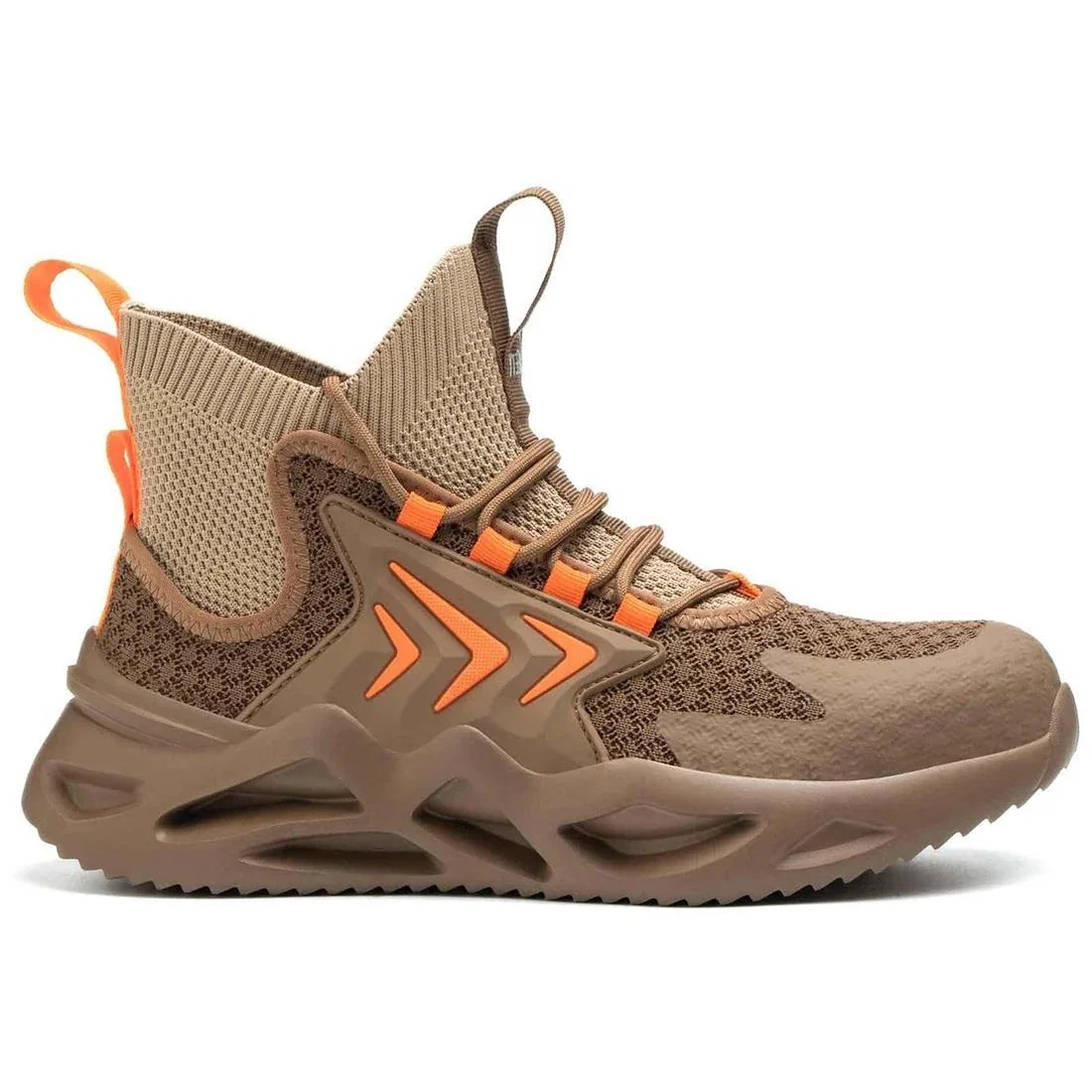 Steel Toe Athletic Mid Safety Boot Wheat Orange ABL99 KhaKI
