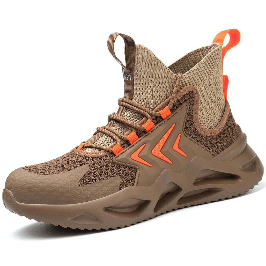 Steel Toe Athletic Mid Safety Boot Wheat Orange ABL99 KhaKI - Image 5