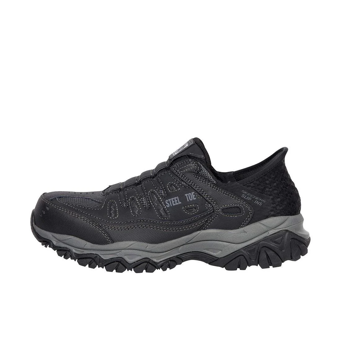Men's Cankton Faison Slip ins Steel-Toe Shoe Black - Image 5