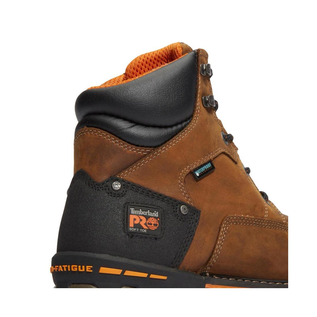 Boondock 6 Inch Soft-Toe Waterproof Boot Brown - Image 8