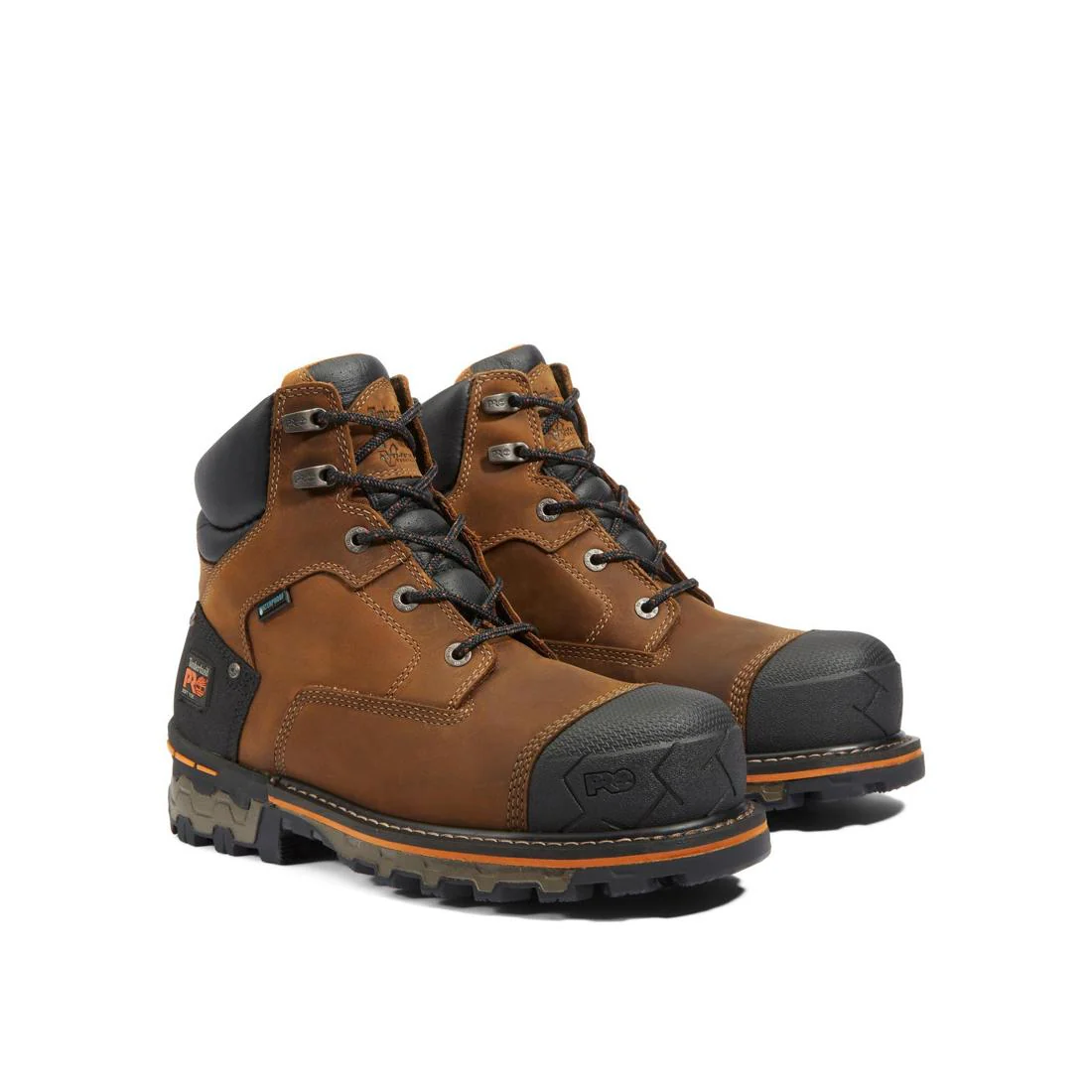 Boondock 6 Inch Soft-Toe Waterproof Boot Brown - Image 9