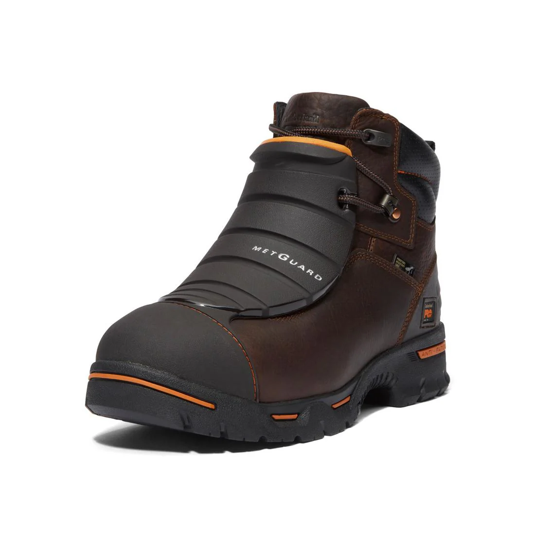 Endurance 6 Inch Steel-Toe PR Met Guard Work Boot Brown - Image 6