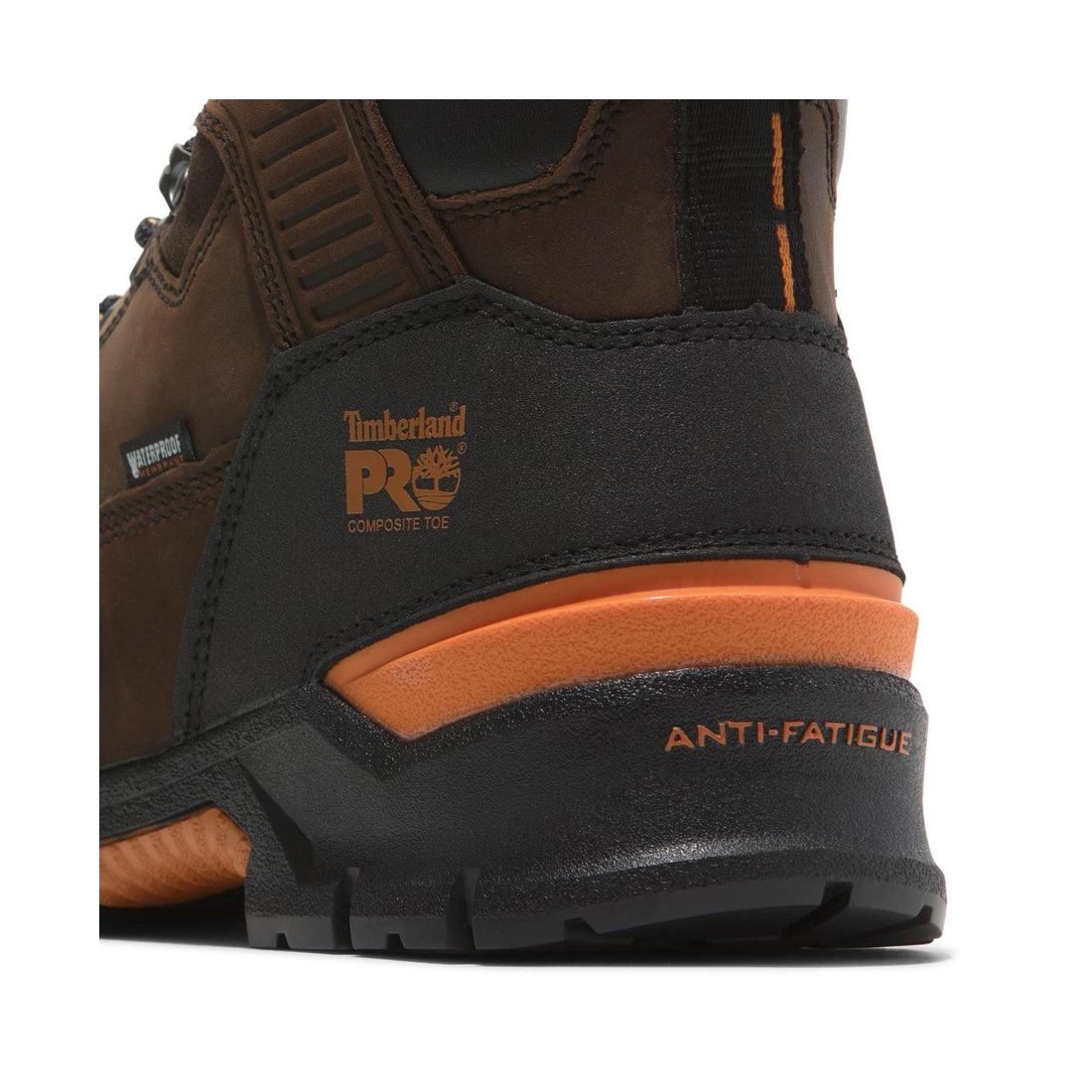 Endurance Ev 6 Inch Composite-Toe Waterproof Work Boot Brown - Image 7