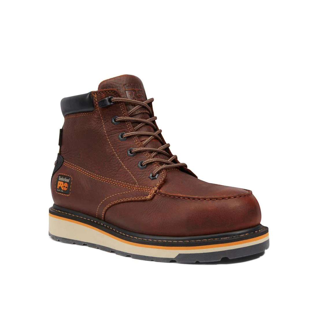 Gridworks 6 Inch Alloy-Toe Waterproof Work Boot Brown - Image 2
