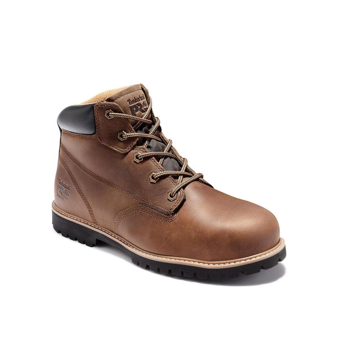 Gritstone 6 Inch Steel-Toe Work Boot Brown - Image 2