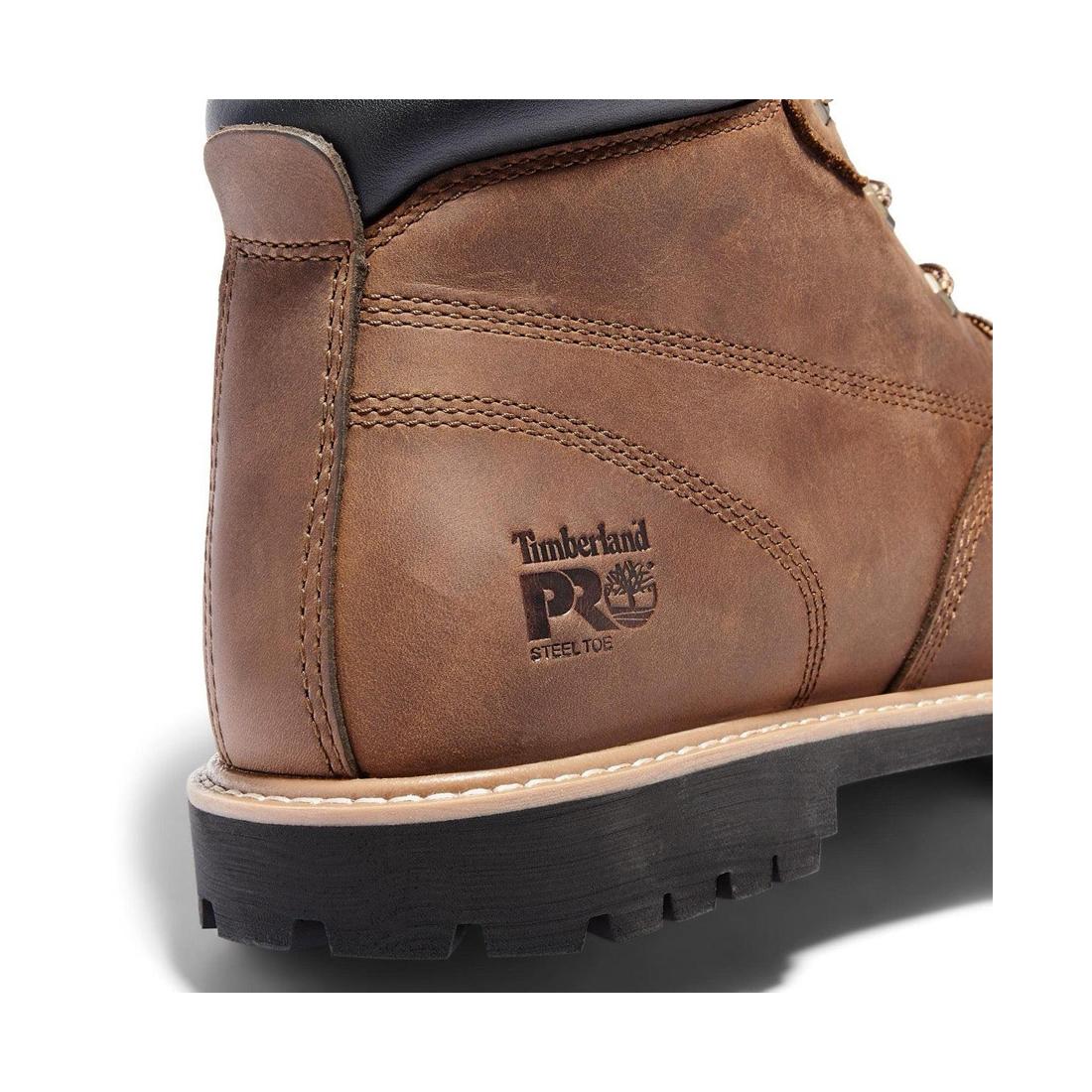 Gritstone 6 Inch Steel-Toe Work Boot Brown - Image 7