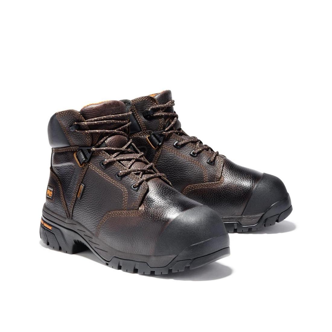 Helix 6 Inch Composite-Toe Met Gaurd Work Boot Brown - Image 8