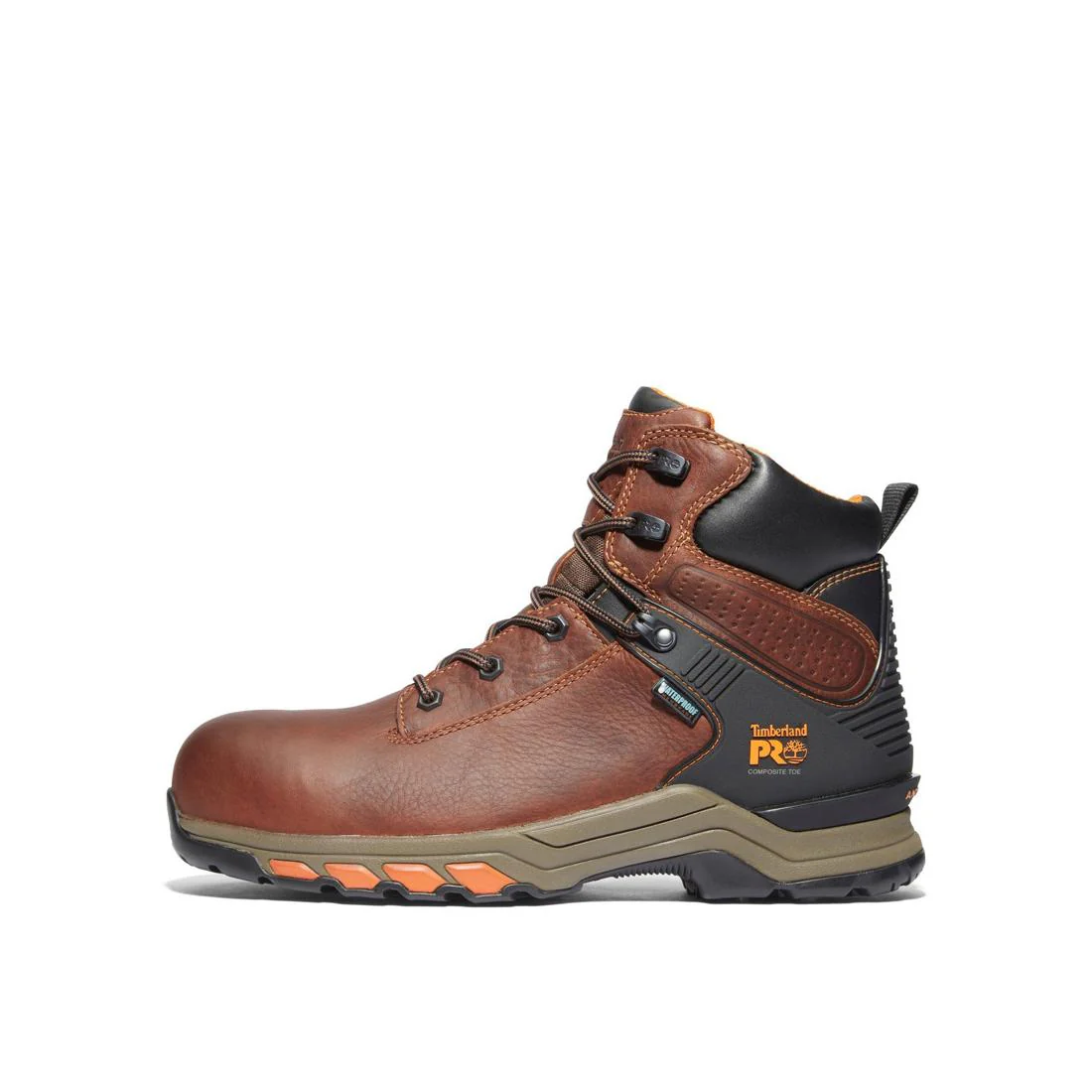 Hypercharge 6 Inch Composite-Toe Waterproof Work Boot Brown - Image 10