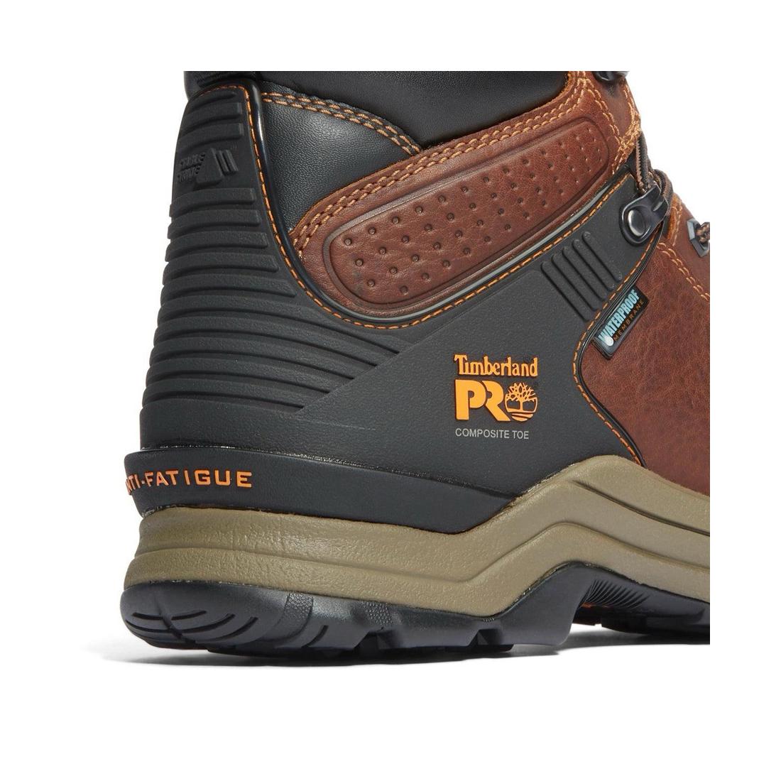 Hypercharge 6 Inch Composite-Toe Waterproof Work Boot Brown - Image 7